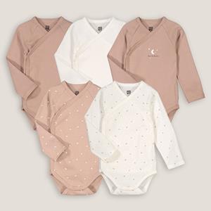 LA REDOUTE COLLECTIONS Set van 5 rompers met lange mouwen.