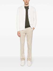 Malo ribbed-knit cotton cardigan - Wit