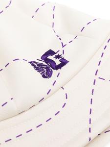 Needles Vissershoed met geborduurd logo - Wit