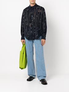 eckhauslatta Eckhaus Latta Jeans met wijde pijpen - Blauw