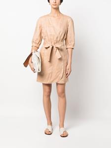 armaniexchange Armani Exchange Linnen wikkeljurk - Beige