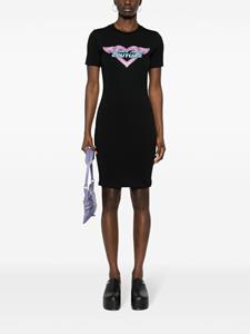 Versace Jeans Couture rhinestone-embellished mini dress - Zwart