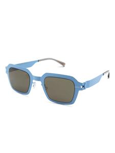 Mykita Mott zonnebril met vierkant montuur - Blauw