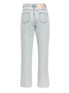 TWINSET Actitude mid waist straight jeans - Blauw