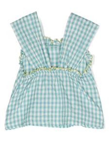 bobochoses Bobo Choses Geruite top met geborduurd logo - Blauw