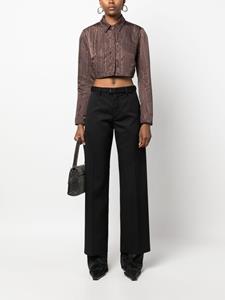 mm6maisonmargiela MM6 Maison Margiela High waist broek - Zwart