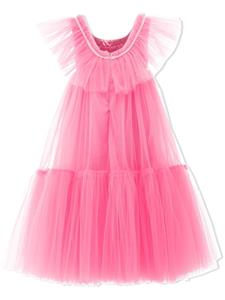 Tulleen Flared jurk - Roze