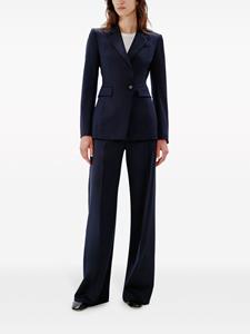 anothertomorrow Another Tomorrow Pantalon met wijde pijpen - Blauw