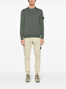 stoneisland Stone Island Mid waist cargo broek met toelopende pijpen en Compass-logopatch - Groen