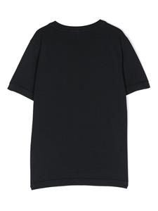 stoneislandjunior Stone Island Junior T-shirt met Compass-logopatch - Blauw