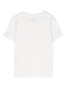 autrykids Autry Kids Katoenen T-shirt met logoprint - Wit