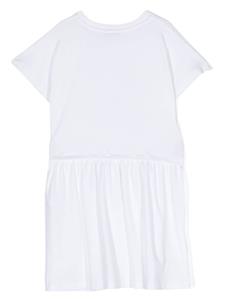 moschinokids Moschino Kids Jurk met teddybeerprint - Wit