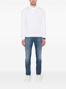 Fedeli Fijngebreid poloshirt - Wit