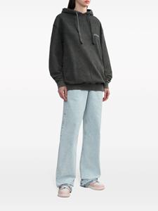 alessandrarich Alessandra Rich Katoenen hoodie met print - Grijs