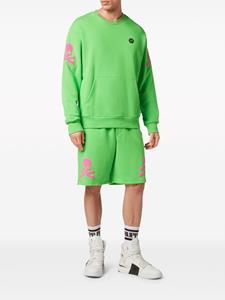 philippplein Philipp Plein Sweater met doodskopprint - Groen