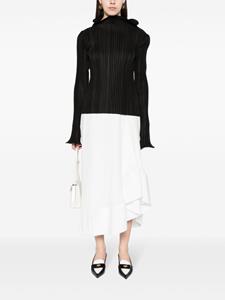 Lanvin Midi-plooirok - Zwart