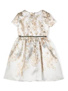 Monnalisa Jurk met print - Wit