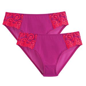 LA REDOUTE COLLECTIONS Set van 2 bicolor slips in tule, Lyssa