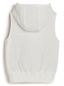 Brunello Cucinelli Kids quilted hooded gilet - Wit