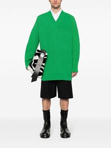 jilsander Jil Sander Ribgebreide trui - Groen