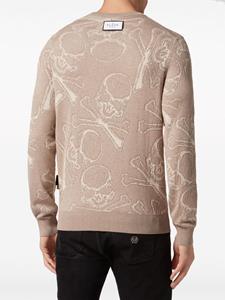 philippplein Philipp Plein Trui met jacquard - Beige