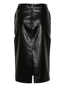 Manokhi Dua leather skirt - Zwart