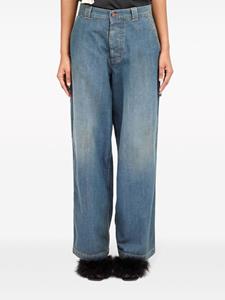 maisonmargiela Maison Margiela Jeans met wijde pijpen - Blauw