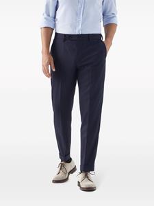brunellocucinelli Brunello Cucinelli Pantalon met pied-de-poule print - Blauw