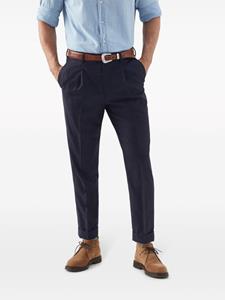 brunellocucinelli Brunello Cucinelli Geruite broek - Blauw