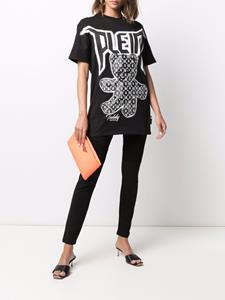 philippplein Philipp Plein Legging met geribbeld vlak - Zwart