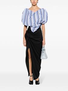 viviennewestwood Vivienne Westwood Midi-rok met gedrapeerd detail - Zwart