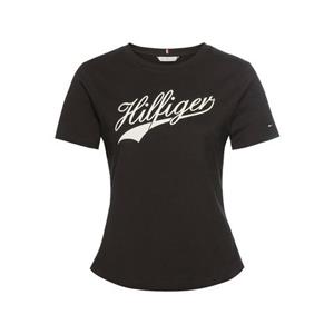Tommy Hilfiger Rundhalsshirt SLIM H85 C-NK SS TEE SS mit großem Hilfger Logo-Schriftzug