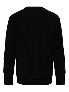 bywalid By Walid Sweater met vlakken - Zwart