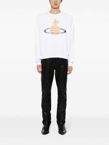 viviennewestwood Vivienne Westwood Katoenen sweater met print - Wit
