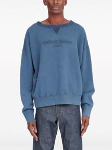 maisonmargiela Maison Margiela Katoenen sweater met logo - Blauw