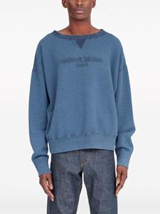 Maison Margiela Katoenen sweater met logo - Blauw