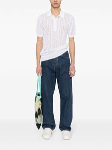 DSQUARED2 Opengebreid poloshirt - Wit