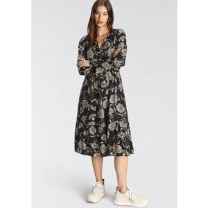 Tamaris Midikleid, mit Bindeband in der Taille