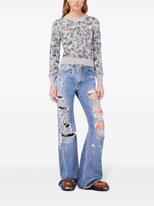 Rabanne Jeans met wijde pijpen - Blauw