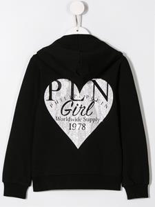 philipppleinjunior Philipp Plein Junior Hoodie met logo - Zwart