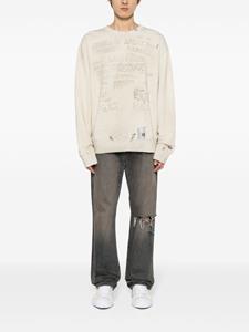 maisonmiharayasuhiro Maison MIHARA YASUHIRO Gerafelde trui - Beige