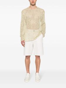 jilsander Jil Sander Opengebreide trui met logo-applicatie - Geel