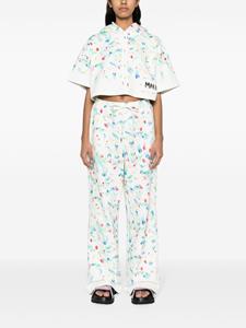 Marni Hoodie met bloemenprint - Wit