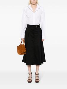 Carolina Herrera Geplooide midi-rok - Zwart