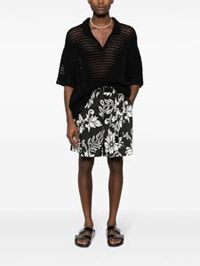 sacai Shorts met print - Zwart