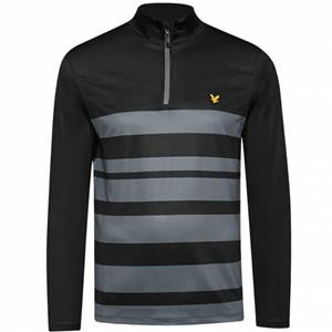 Lyle and Scott Lyle & Scott brede streep 1/4 ritssluiting Heren Sweatshirt ML1560G-572