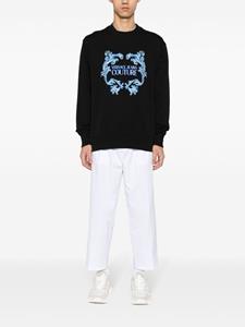 versacejeanscouture Versace Jeans Couture Straight mid waist broek - Wit