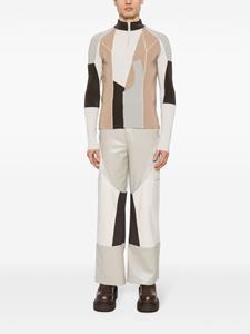 fengchenwang Feng Chen Wang Straight cargo broek met vlakken - Grijs