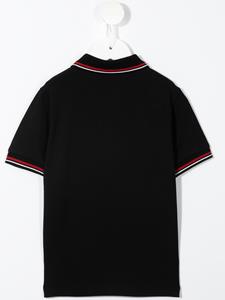 emporioarmanikids Emporio Armani Kids Poloshirt met gestreepte rand - Zwart