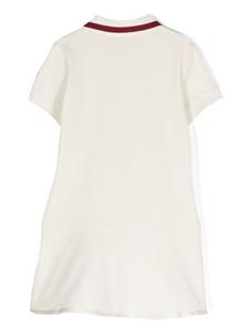 monclerenfant Moncler Enfant Polo-jurk met flared rok - Wit